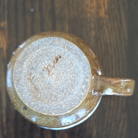 Rustic Brown and Cream Ceramic Mug - Picture 4 of 4